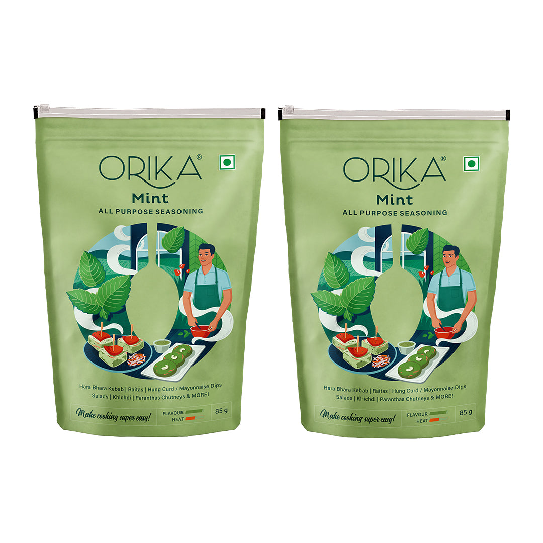 Orika Mint All Purpose Seasoning, Pack of 2, 85g/pack - Orika Spices India