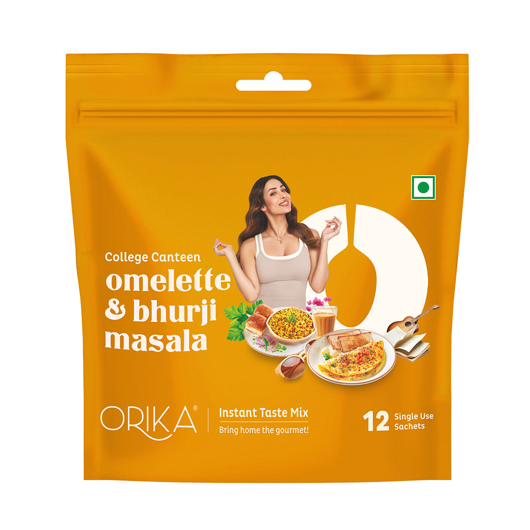 College Canteen Omelette and Bhurji Masala - 12 single use sachets - Orika Spices India