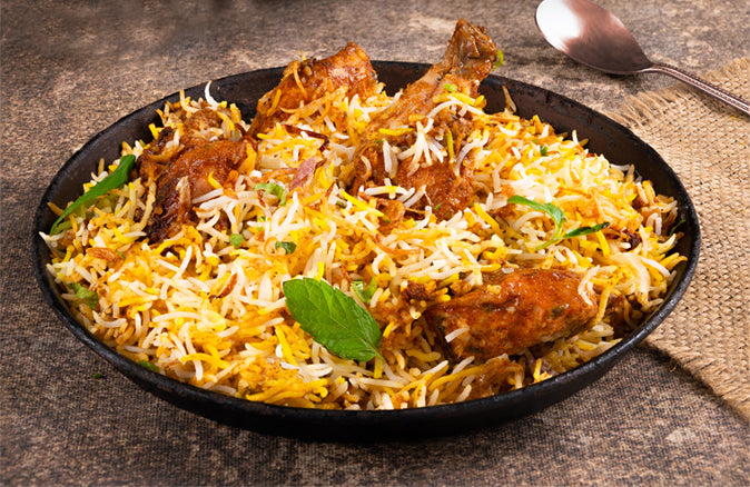 Vegetable/Chicken Dum Biryani - Orika Spices India