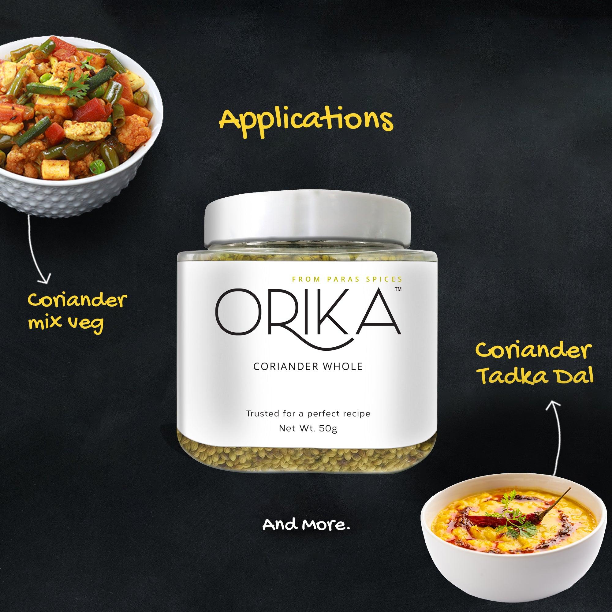 Coriander Whole, 150gm - Orika Spices India
