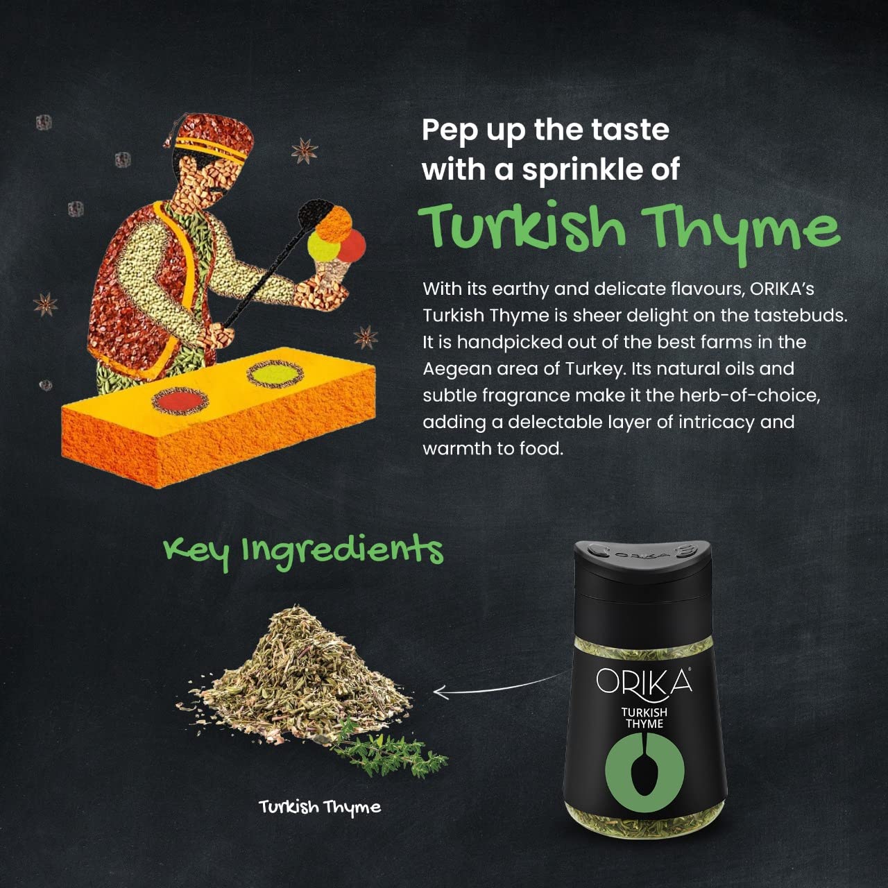 Tea Mix essentials combo (Indian Tea Spice + Turkish Thyme + True Srilankan Cinnamon) (Pack of 3)