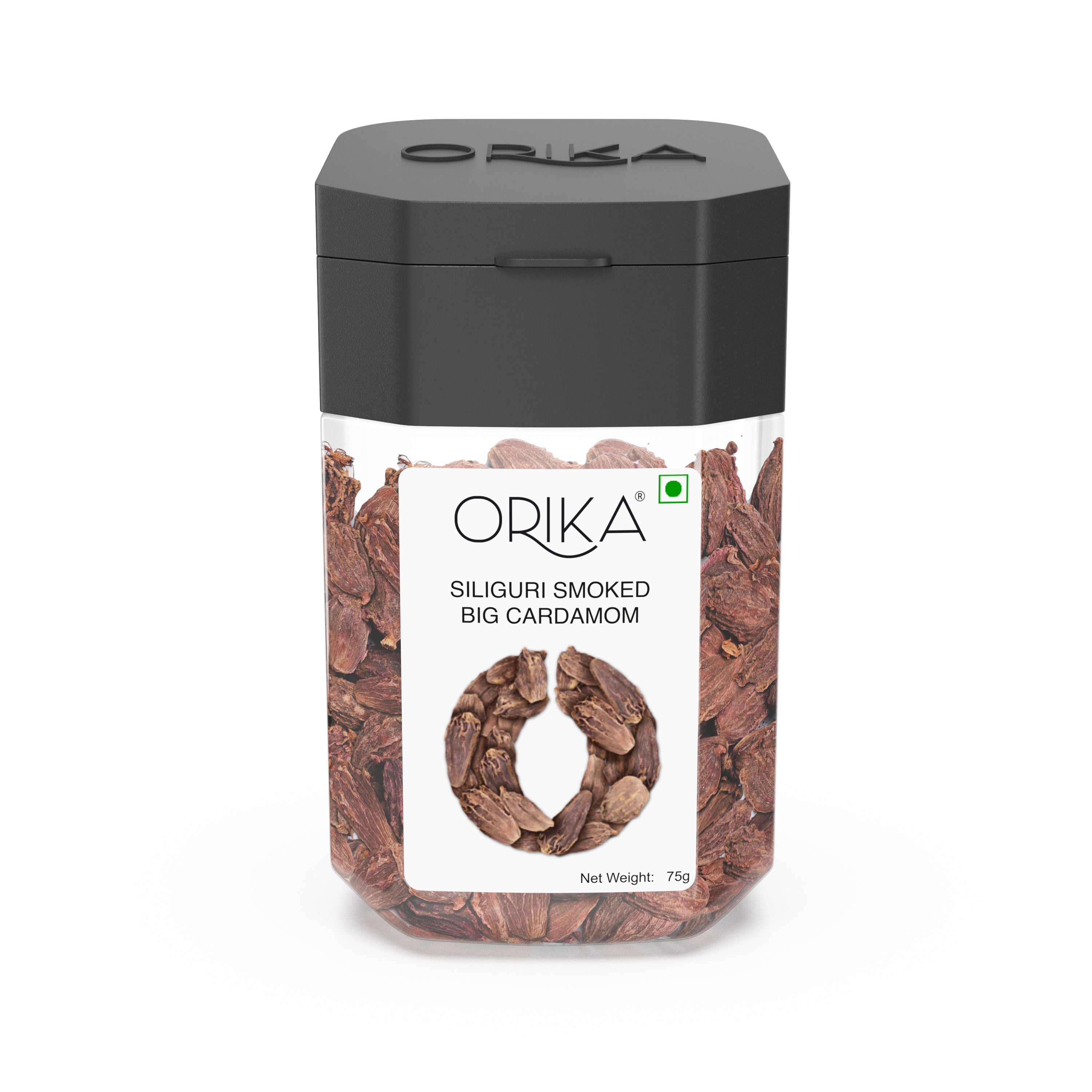 Orika's Siliguri Smoked Big Cardamom,75g - Orika Spices India