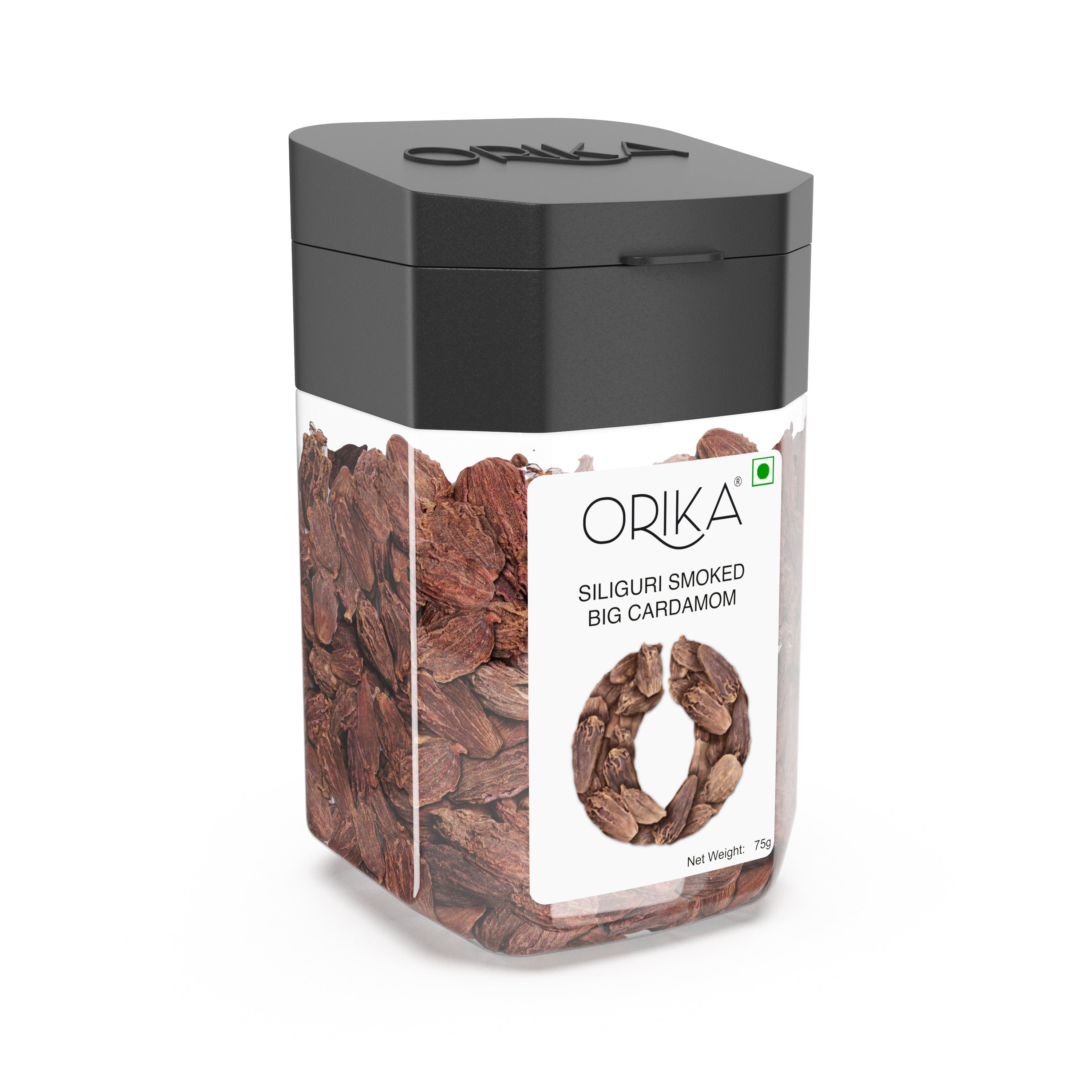 Orika's Siliguri Smoked Big Cardamom,75g - Orika Spices India