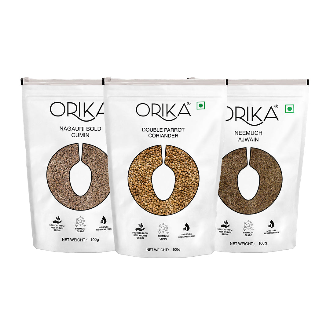 Orika Sabut Masala Combo, Pack of 3, 100g/each - Orika Spices India