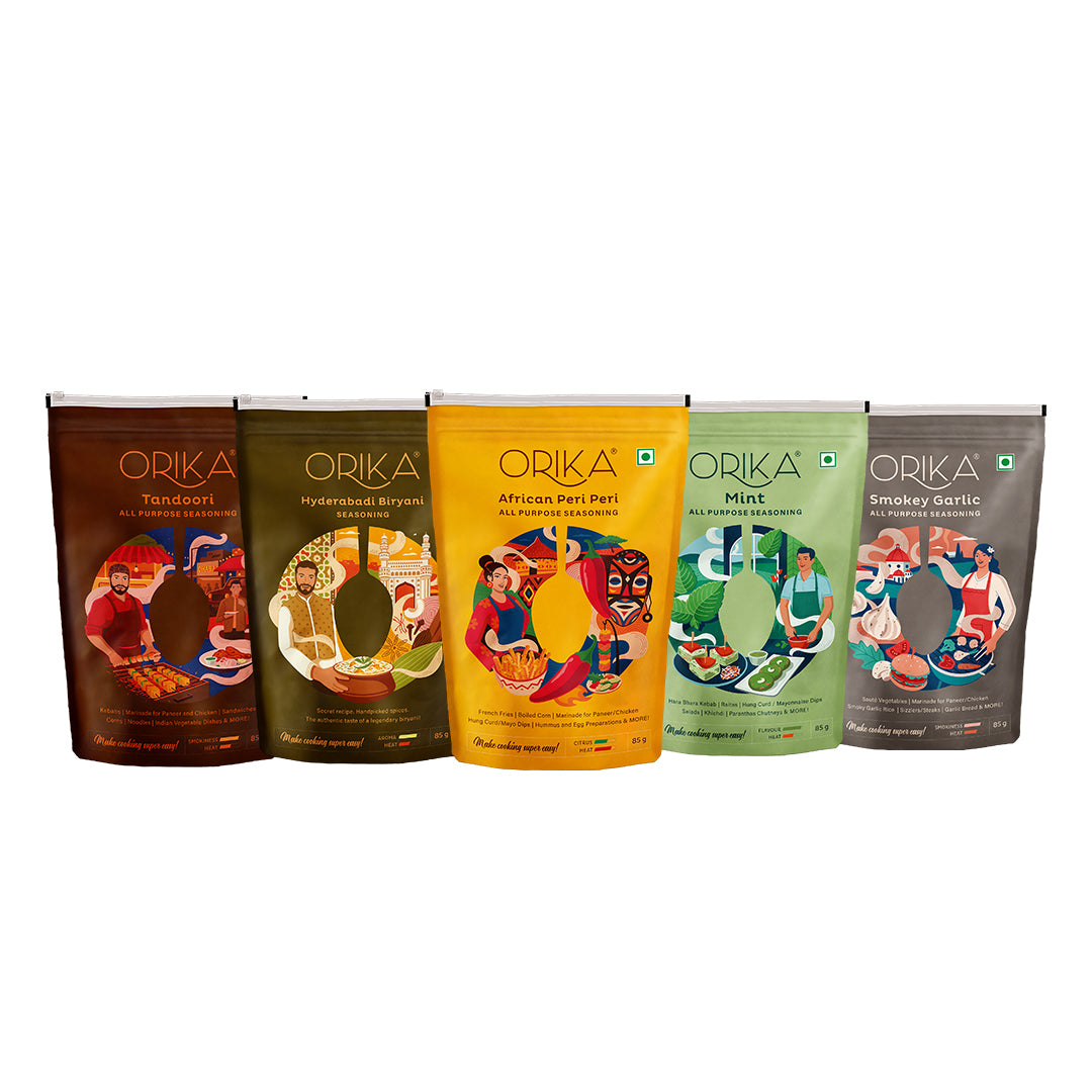Orika Restaurant Special Combo (Pack of 5), 85g each - Orika Spices India
