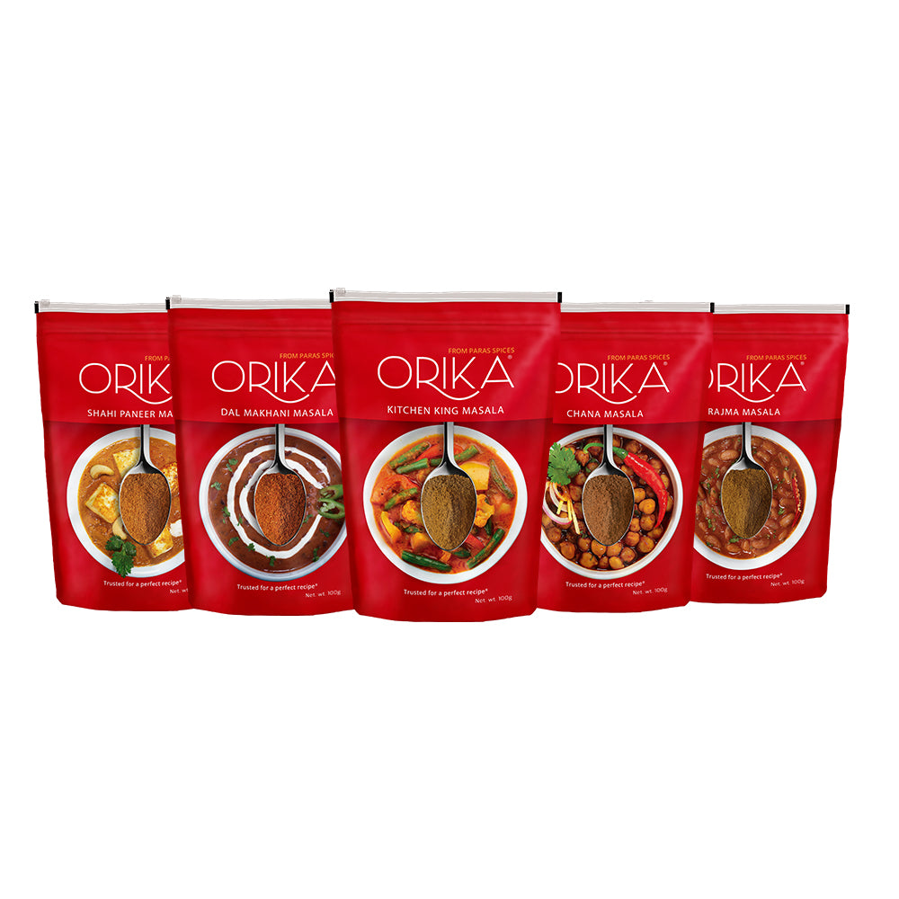 Punjabi Tadka Combo, Pack of 5, 100g/each - Orika Spices India