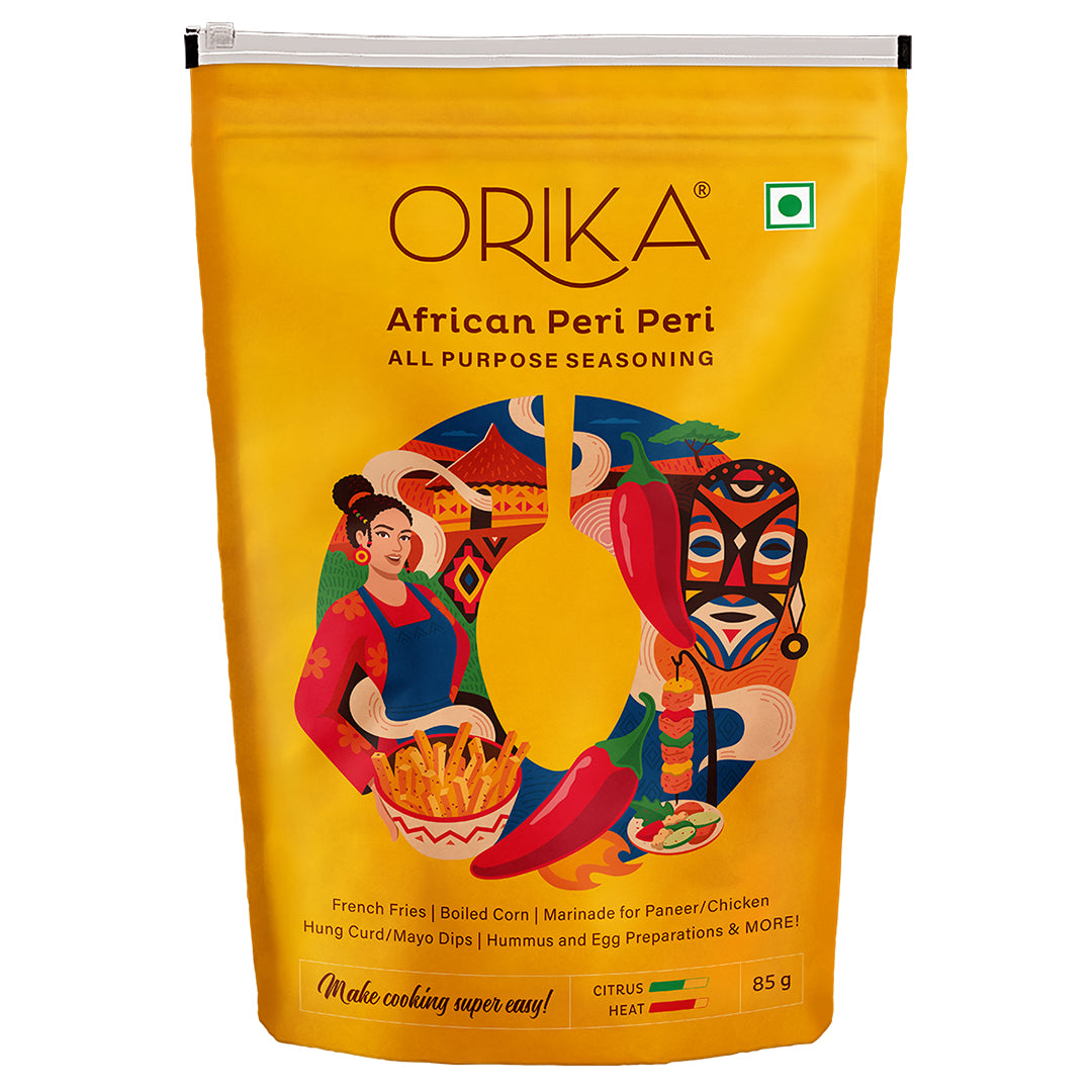 Orika African Peri Peri All Purpose Seasoning, 85g - Orika Spices India