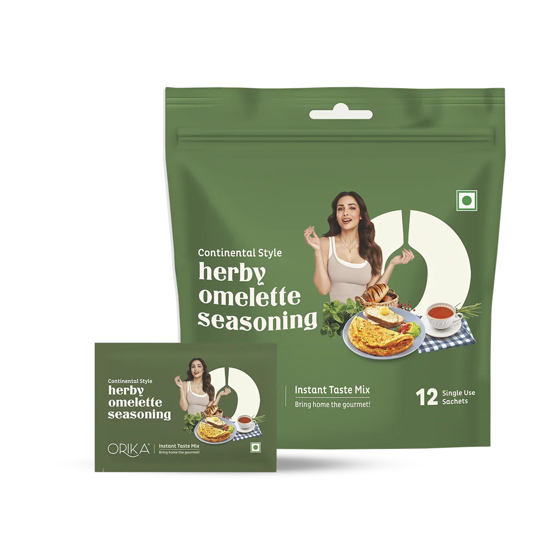 Instant We Desi Pasta Masala with Magic Masala & Herby Omelette Masala Combo - Pack of 3 (12 single use sachets in each Pack) - Orika Spices India