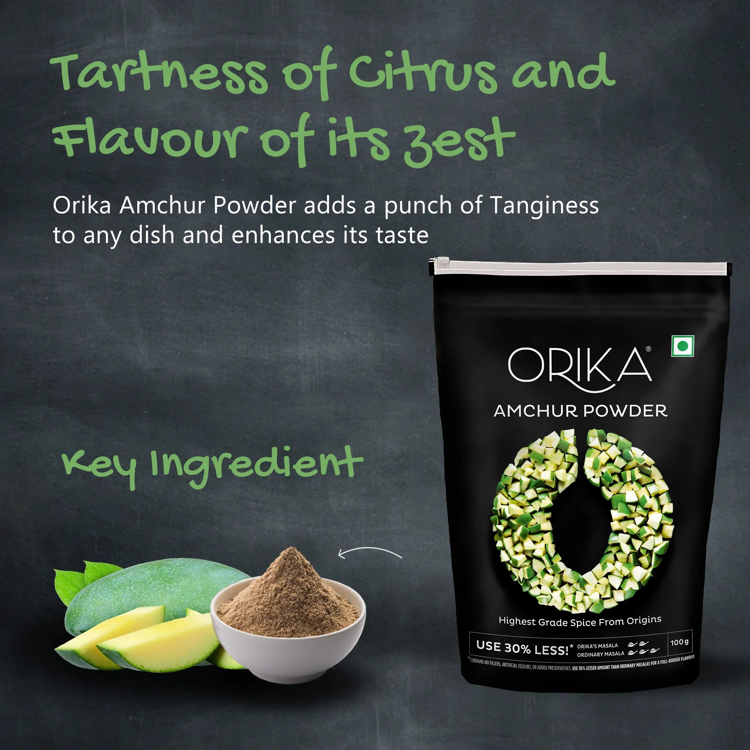 Orika Amchur Powder, 100 gm - Orika Spices India