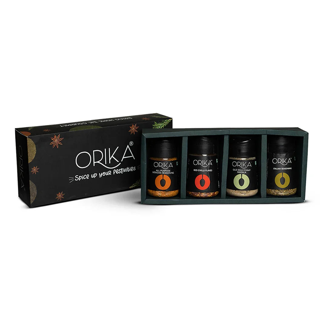 Orika Gourmet Sprinkler Gift Box (Pack of 4) - Orika Spices India