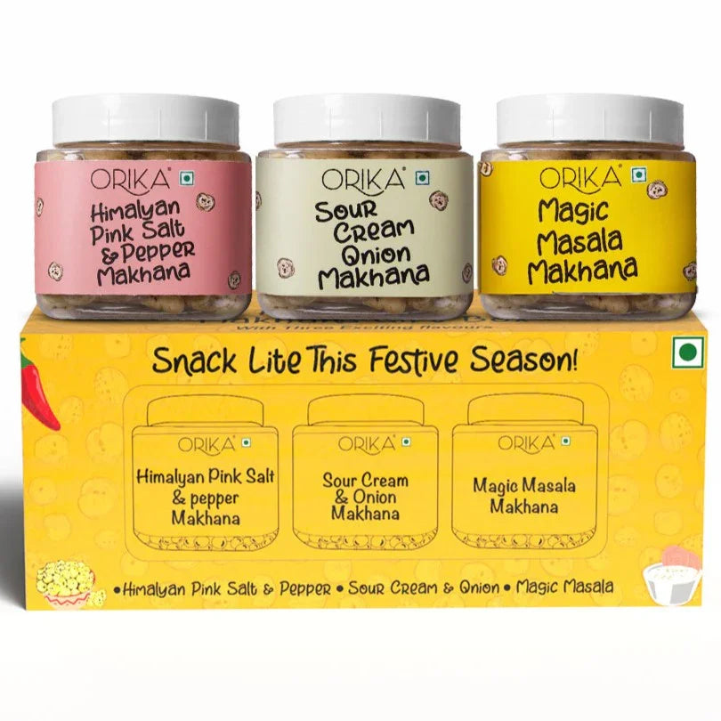 Orika Guilt Free Handcrafted Makhana's, 120g, - Orika Spices India