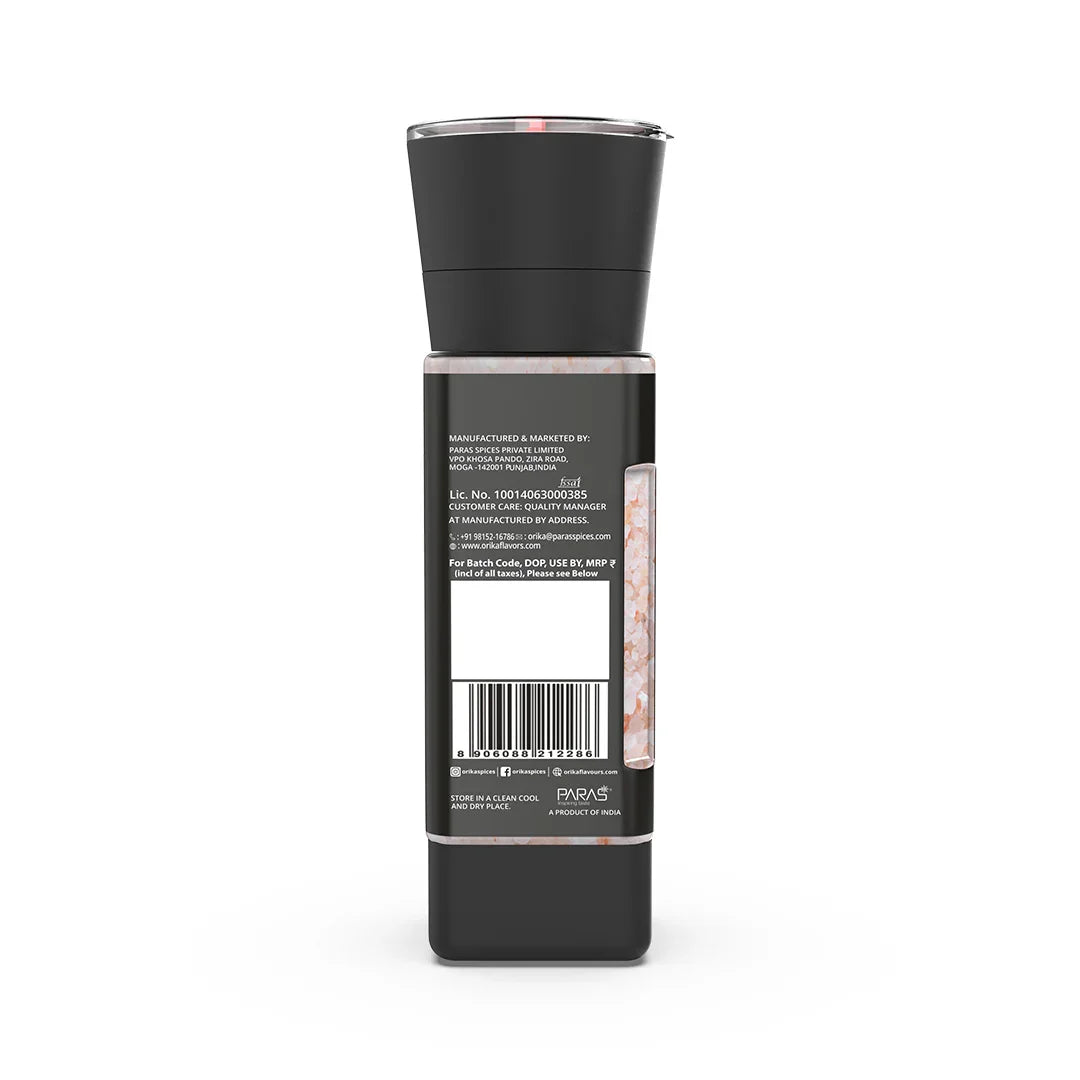 Orika Himalayan Pink Salt Grinder, 100gm - Orika Spices India