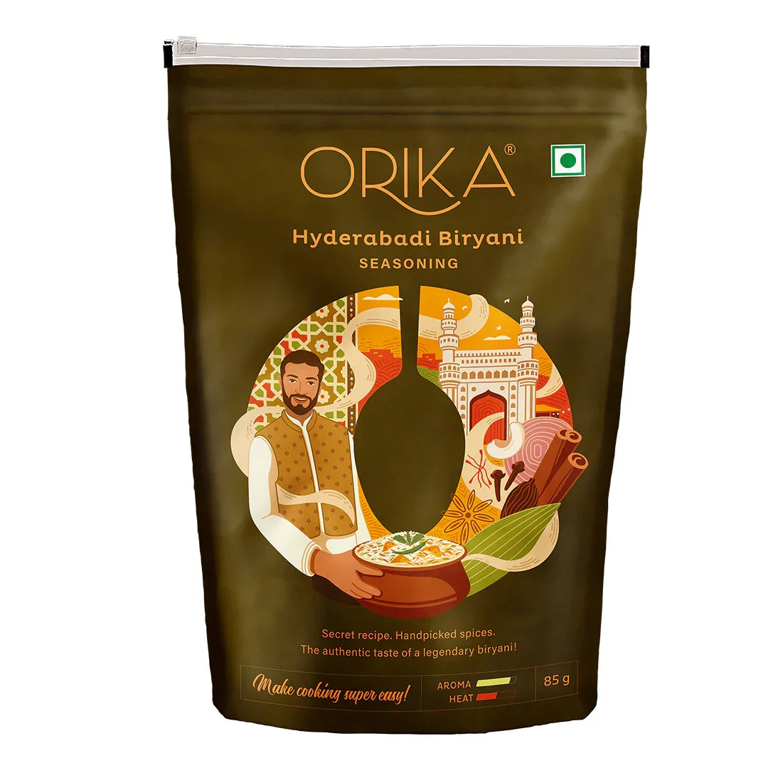 Orika Hyderabadi Biryani Seasoning, 85g - Orika Spices India
