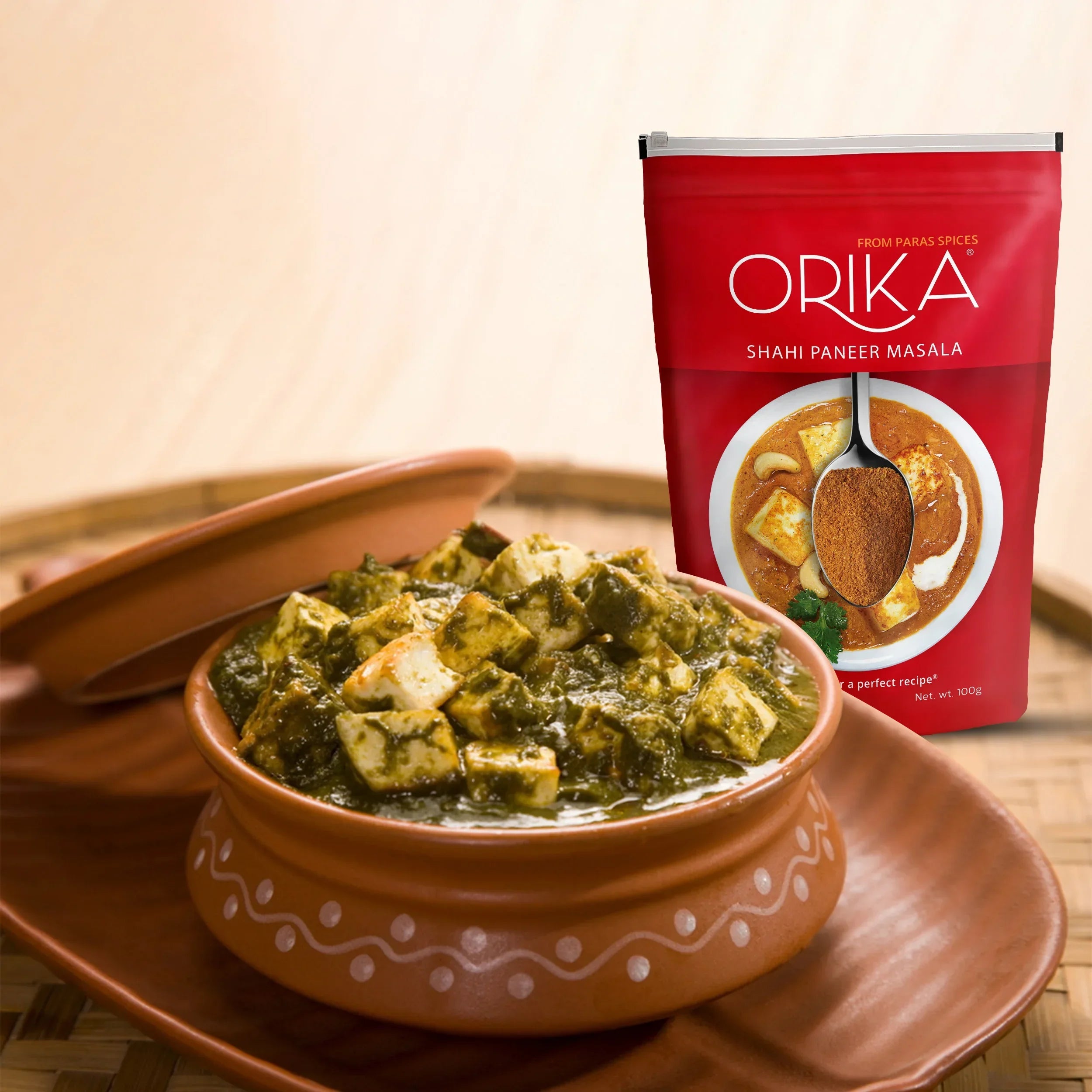 Orika Indian Mix Combo 3 (Shahi Paneer Masala, Chana Masala, Rajma Masala, Dal Makhani Masala) (Pack of 4, 100gms each) - Orika Spices India