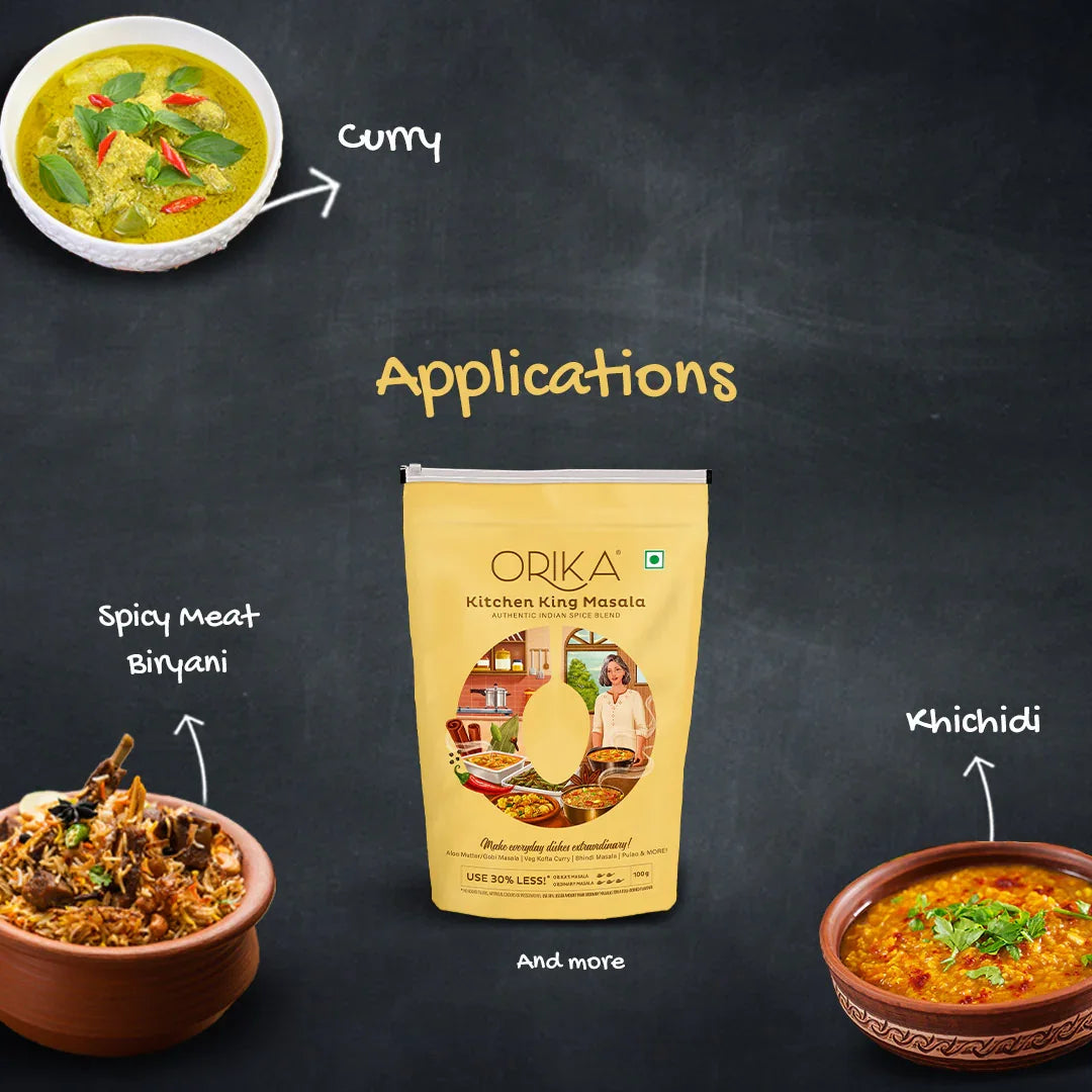 Orika Kitchen King Masala Combo (Pack of 3, 100gms each) - Orika Spices India