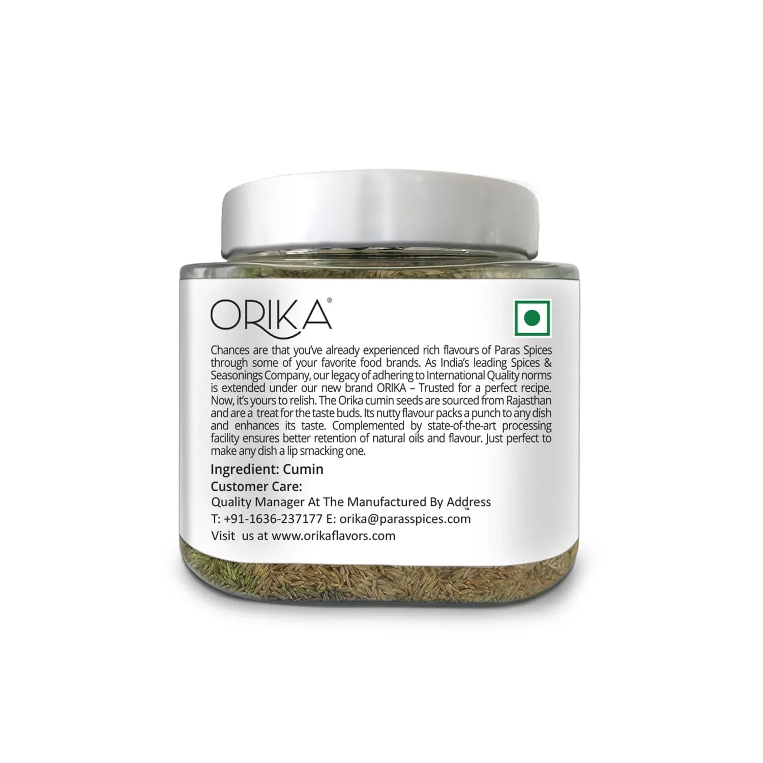 Orika Nagauri Bold Cumin Whole Combo, Pack of 2, 250gm/each - Orika Spices India