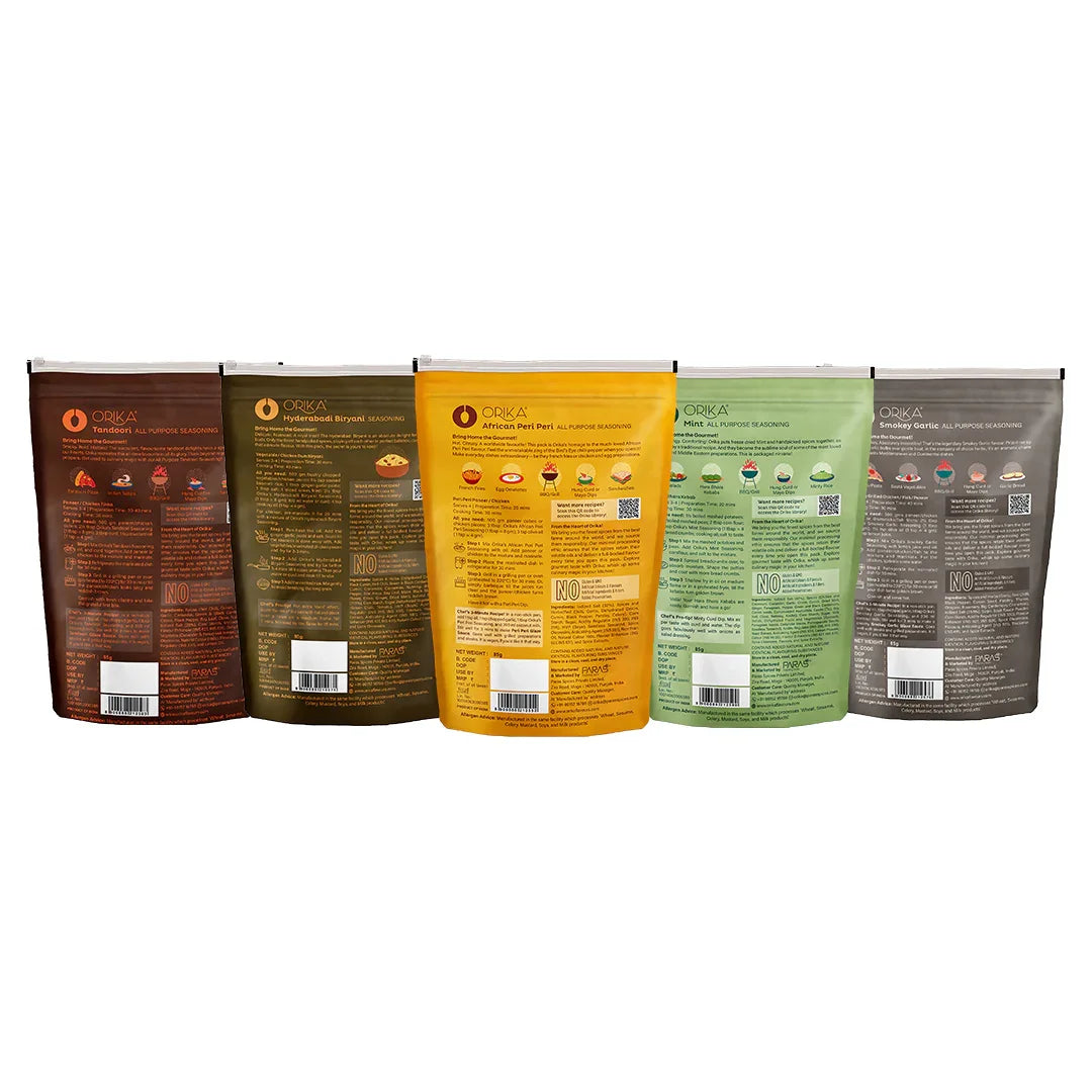 Orika Restaurant Special Combo (Pack of 5), 85g each - Orika Spices India