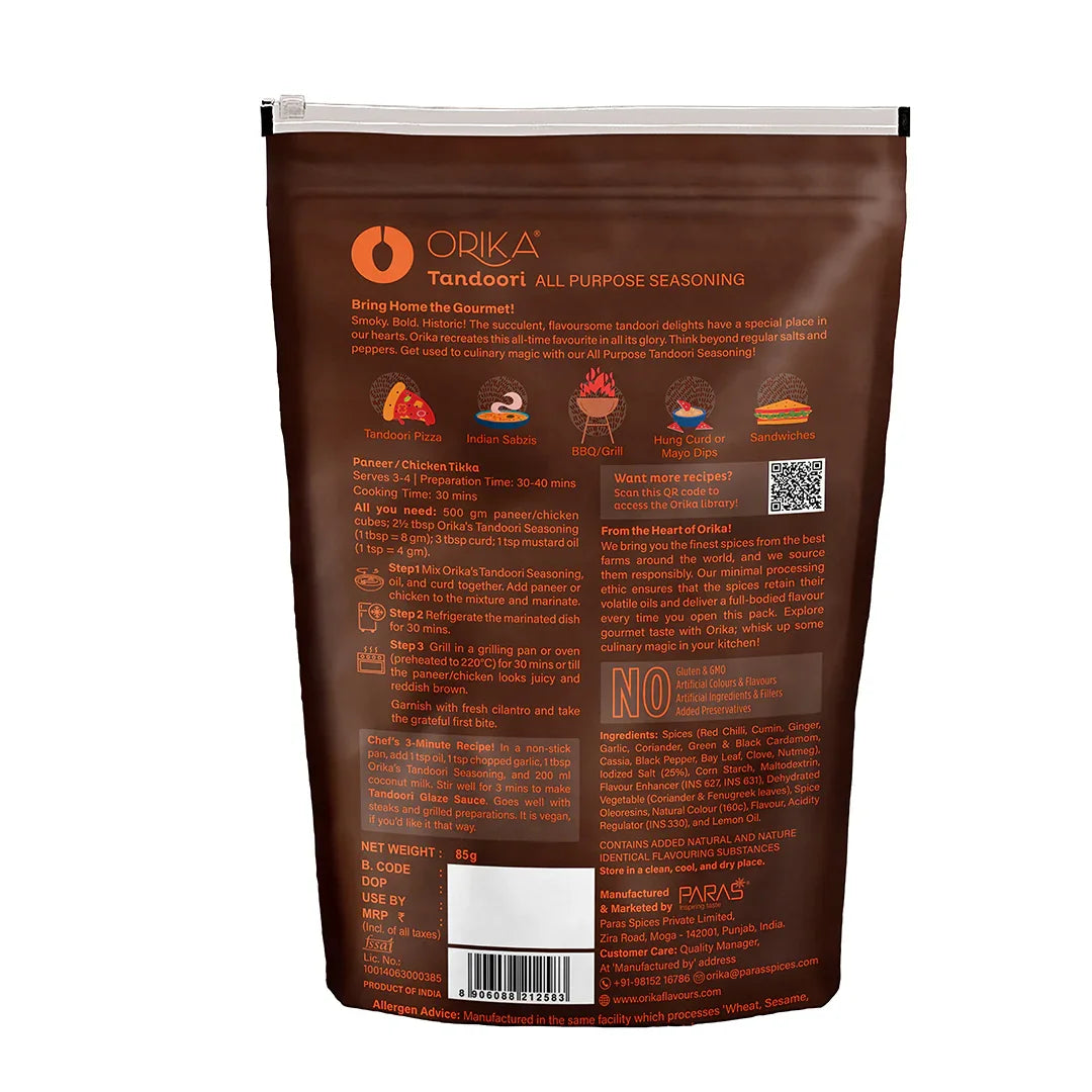 Orika Tandoori All Purpose Seasoning, 85g - Orika Spices India