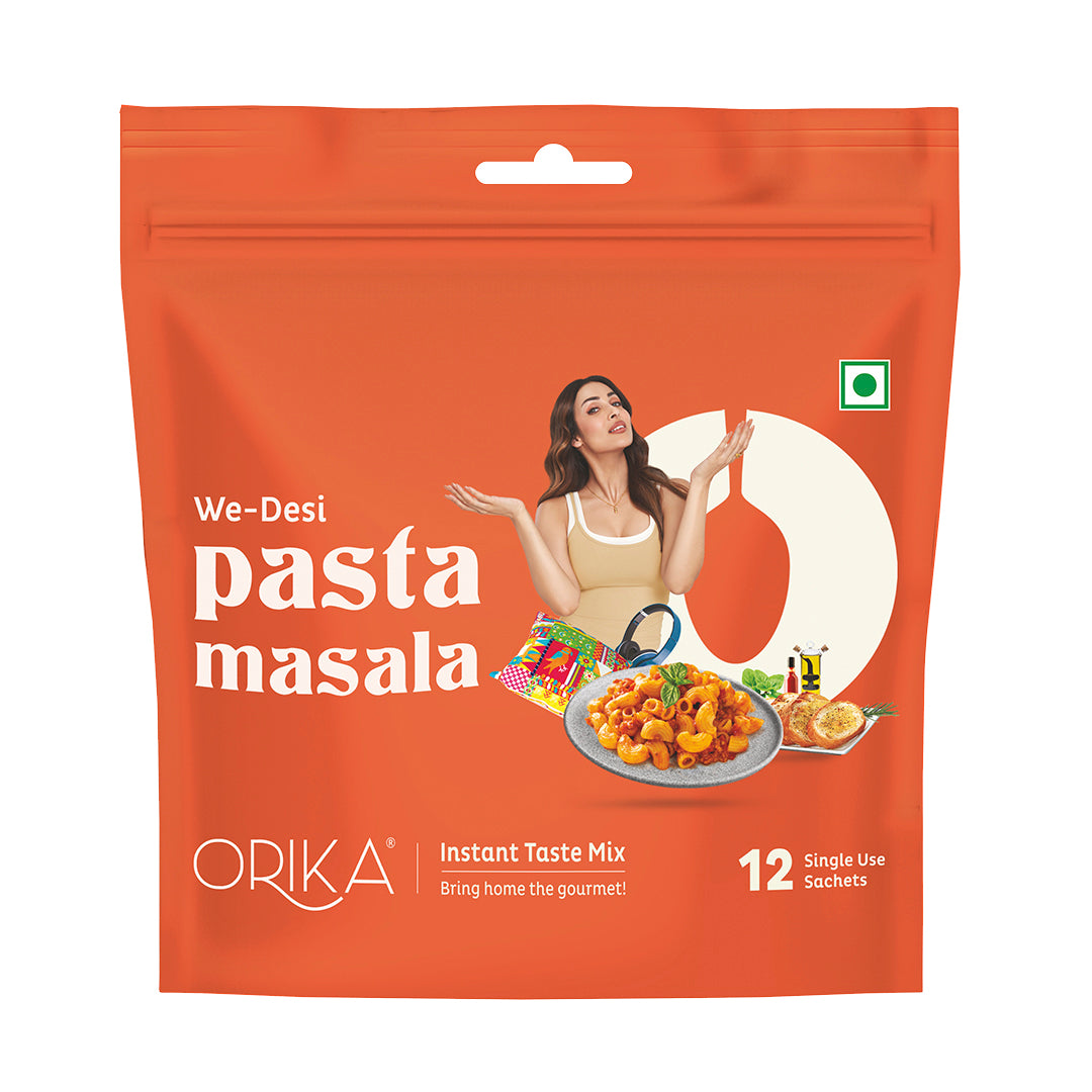 We-Desi Pasta Masala, All in One Masala, 12 single use sachets - Orika Spices India