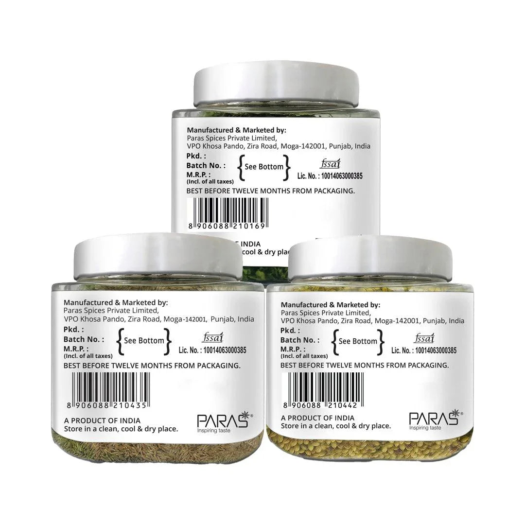 Whole Spices Combo (Cumin Whole, Coriander whole, Kasoori Methi Whole) - Orika Spices India