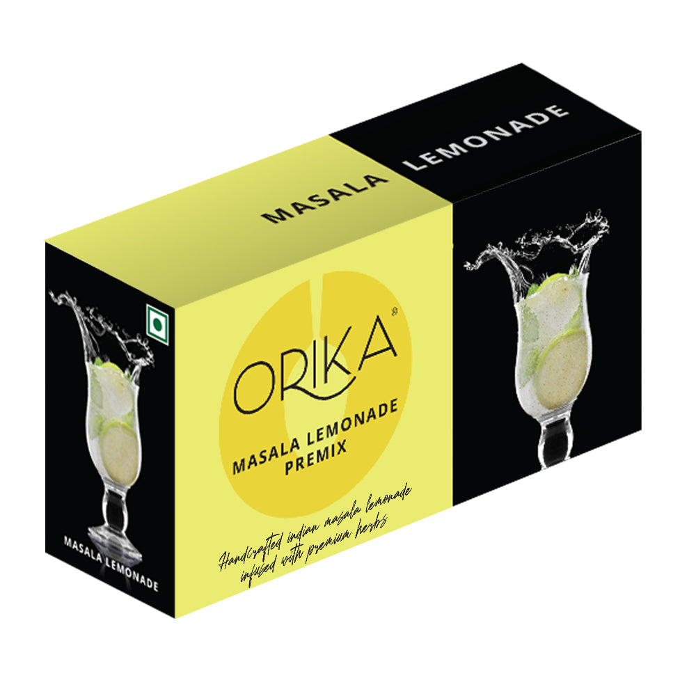 FLAVOURED LEMONADE COMBO OF 6 (Pack of 6 Boxes - 2 Portuguese, 2 Jaljeera and 2 Masala), 190g/pack - Orika Spices India