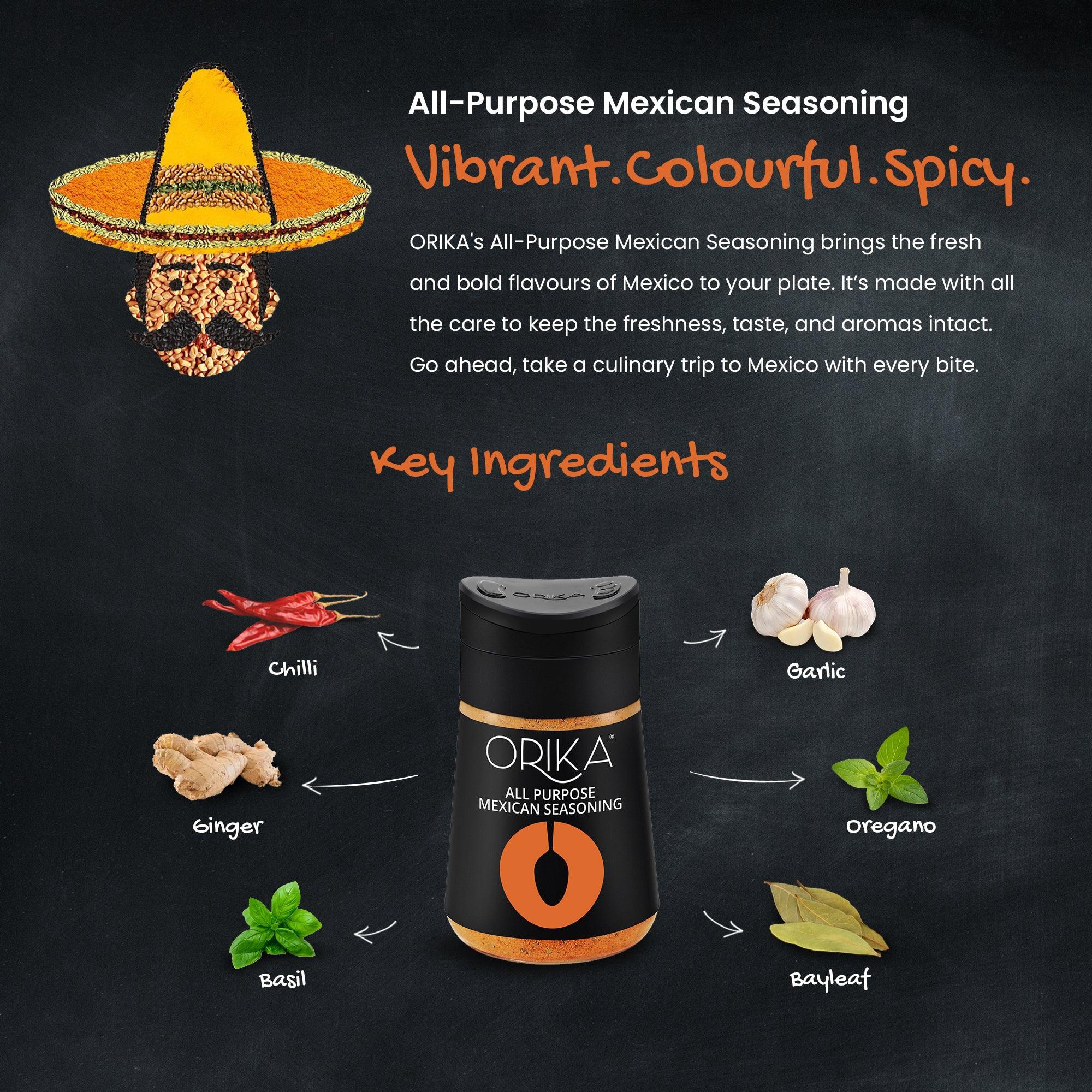 All Purpose Mexican Seasoning (80 gm) - Orika Spices India