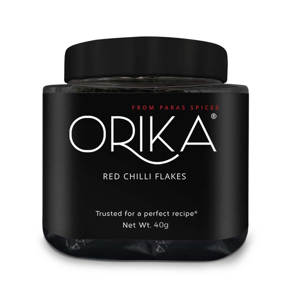 Red Chilli Flakes, 40gm - Orika Spices India