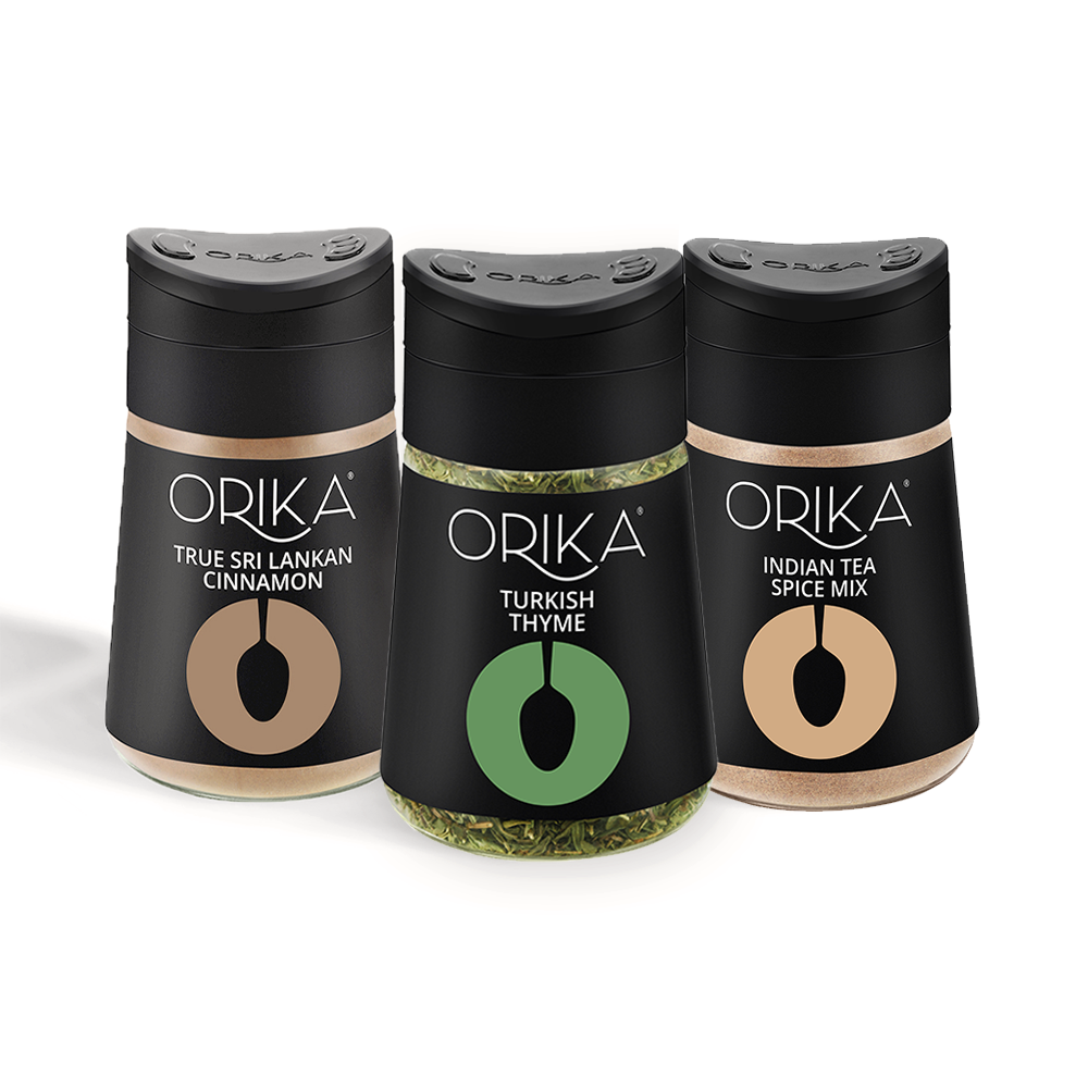 Tea Mix essentials combo (Indian Tea Spice + Turkish Thyme + True Srilankan Cinnamon) (Pack of 3) - Orika Spices India