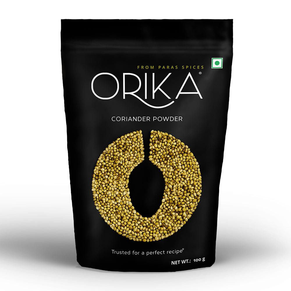 Pantry Essential Combo (Salem Turmeric Powder, Coriander Powder, Hot Red Chilli Powder, Kashmiri Chilli Powder, Garam Masala) (Pack of 5, 100gms each) - Orika Spices India