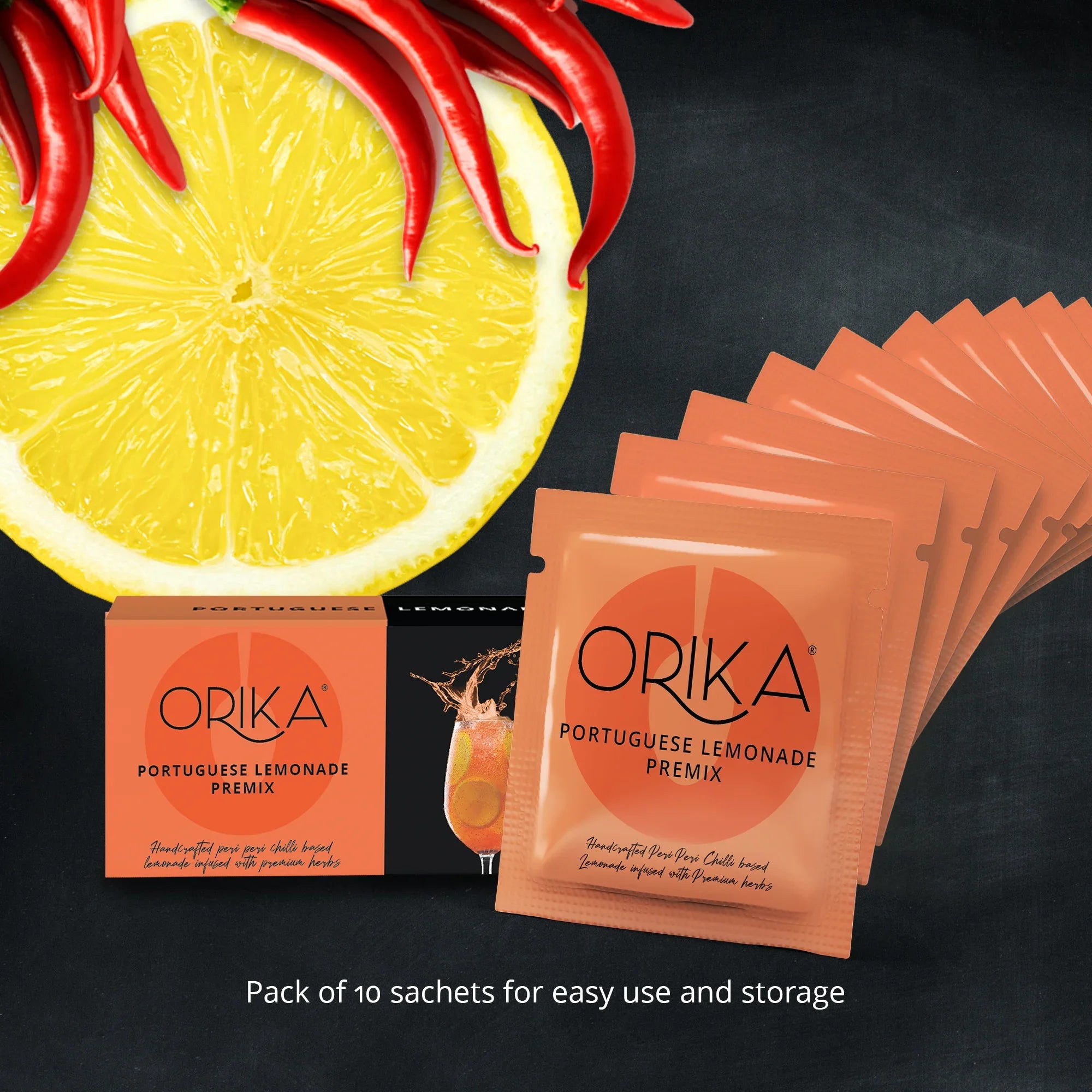 PORTUGUESE LEMONADE COMBO OF 3 (Pack of 3 Boxes, 10 sachets/box) - Orika Spices India